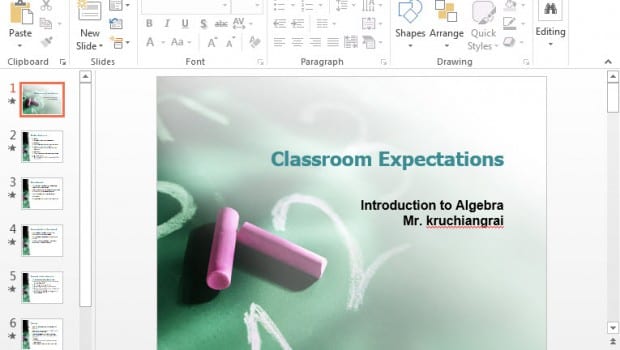 โปรแกรม Mricrosoft PowerPoint มีคุณสมบัติและลูกเล่นต่างๆมากมาย ให้ผู้ใช้งานได้เลือกใช้...