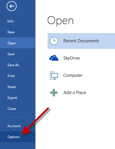 วิธีตั้ง Save word2013 อัตโนมัติ2