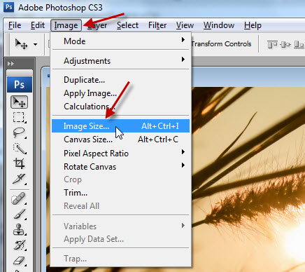 ย่อรูปภาพ photoshop