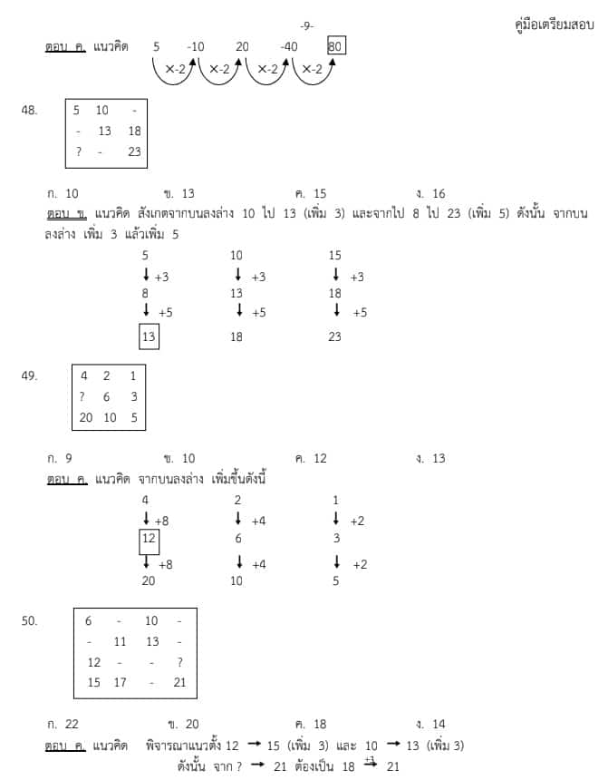 แนวข้อสอบ ก.พ. 65 พร้อมเฉลย แนวข้อสอบ ก.พ. 65