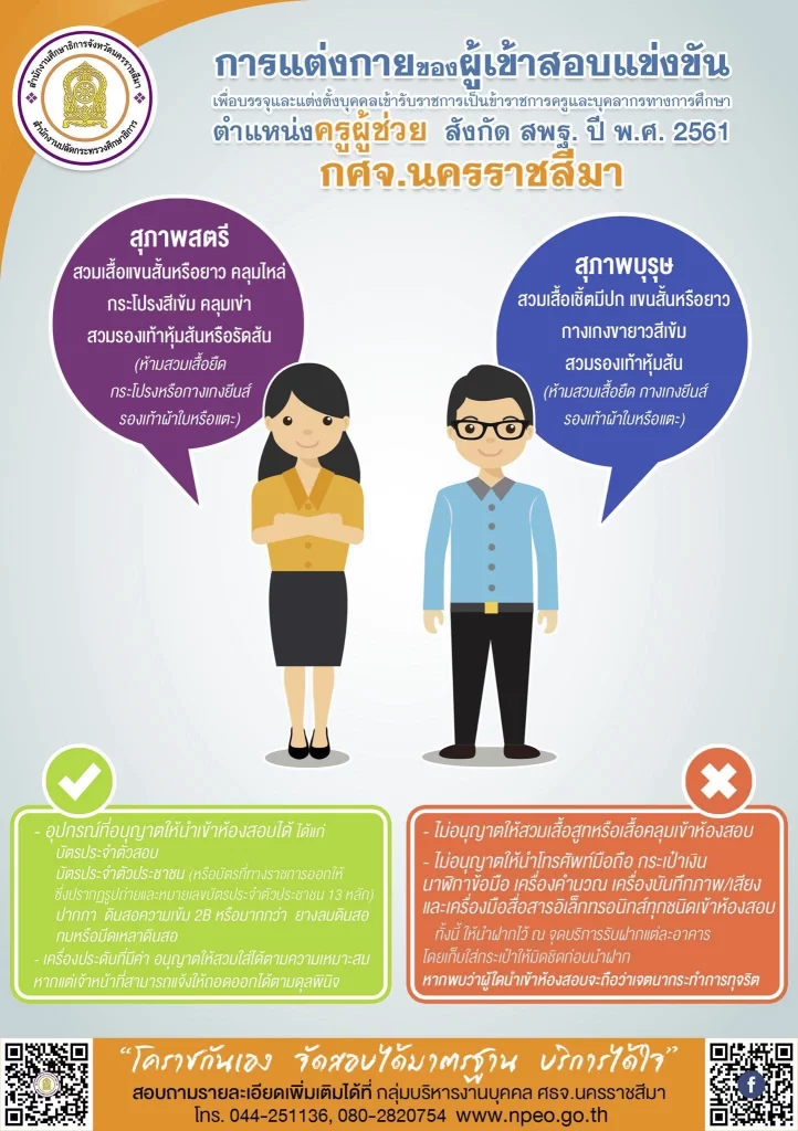 การแต่งกายสอบครูผู้ช่วย ภาค ค สอบสัมภาษณ์ การแต่งกายสอบครูผู้ช่วย ภาค ค สอบสัมภาษณ์