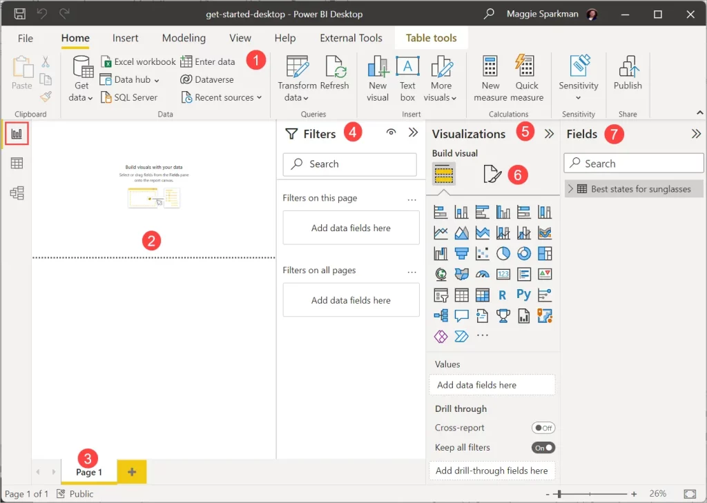 การใช้งาน Power BI การใช้งาน Power BI