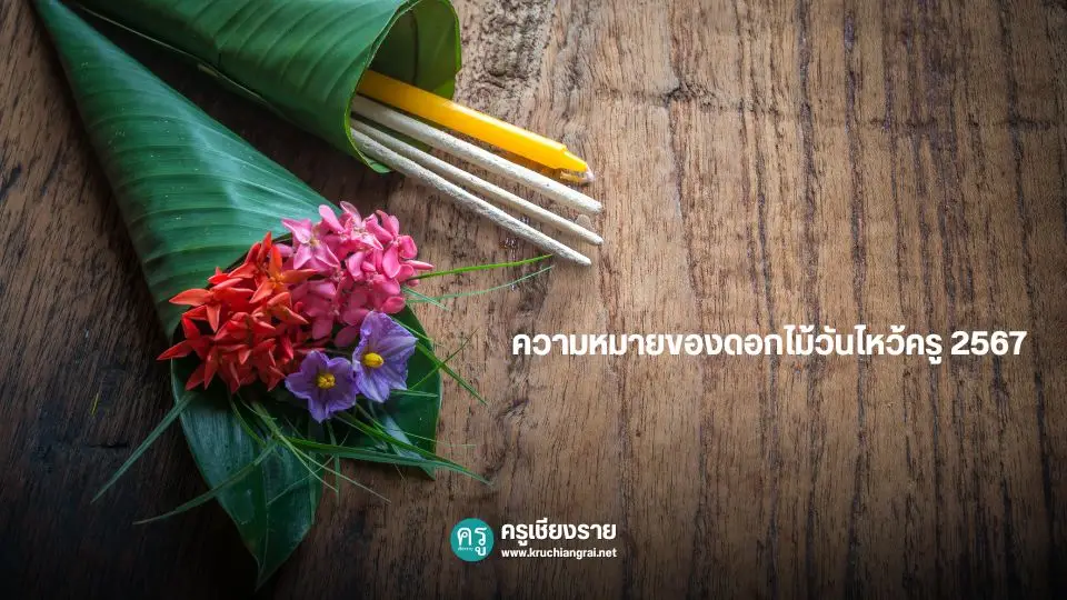 ความหมายของดอกไม้วันไหว้ครู 2567 ความหมายของดอกไม้วันไหว้ครู 2567
