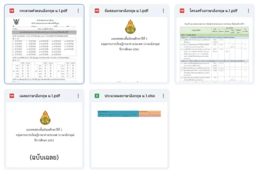 ดาวน์โหลดแนวข้อสอบภาษาอังกฤษ ม.1 พร้อมเฉลย ฟรี!