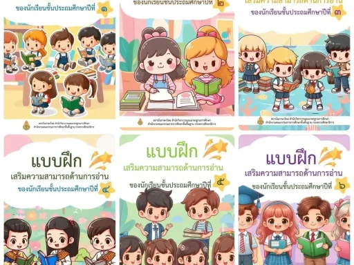 ดาวน์โหลด แบบฝึกเสริมความสามารถด้านการอ่าน จากสถาบันภาษาไทย สพฐ.