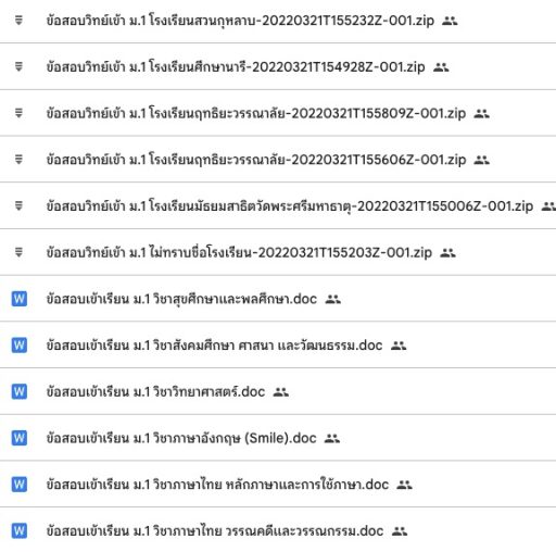 เขียนบทความแจกข้อสอบ เข้า ม.1