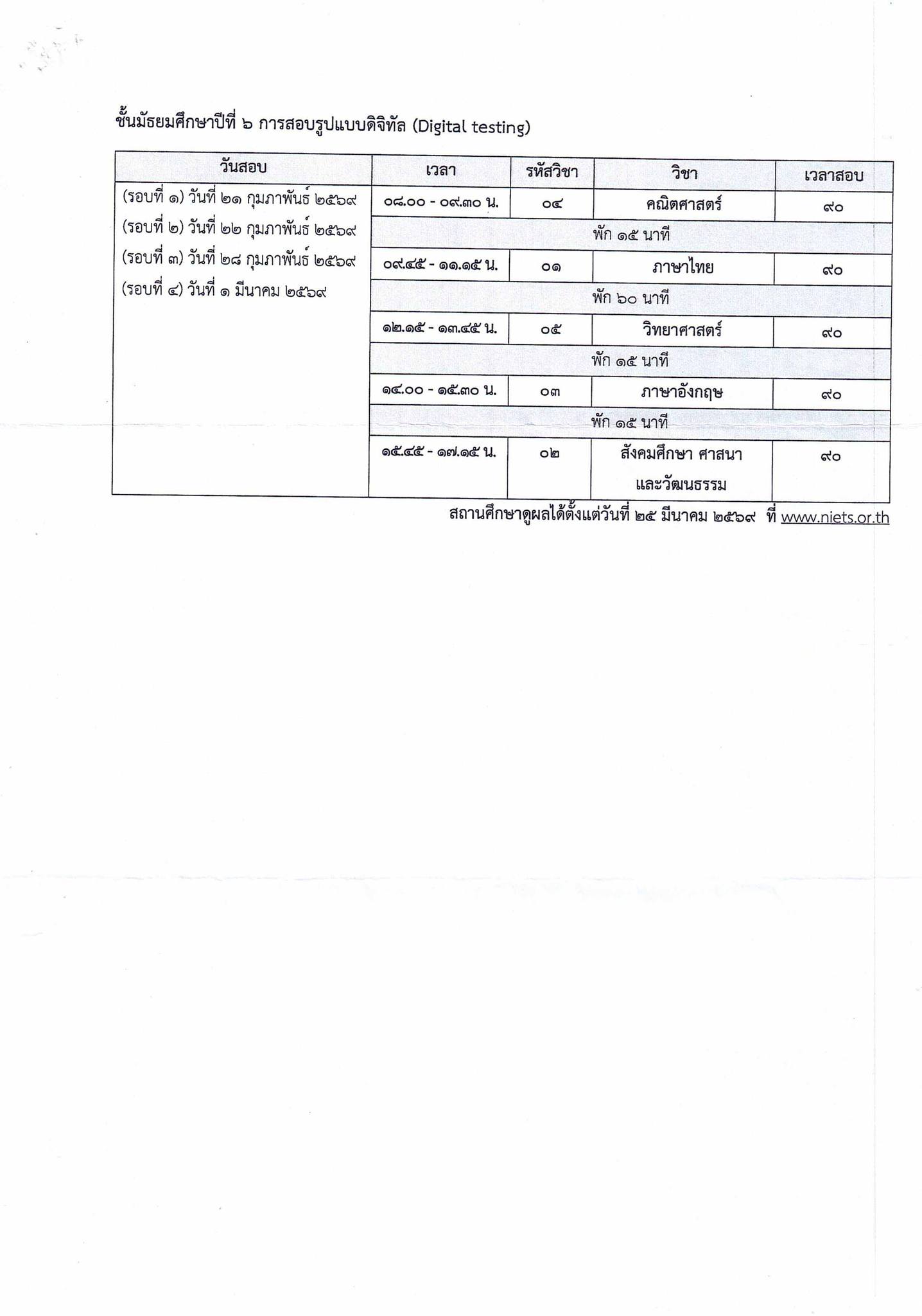 ปฏิทินสอบ O-NET ปีการศึกษา 2568 สอบเมื่อไหร่? เช็กที่นี่ครบทุกระดับชั้น