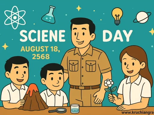 วันวิทยาศาสตร์แห่งชาติ ประจำปี 2568 วันที่ 18 สิงหาคม 2568