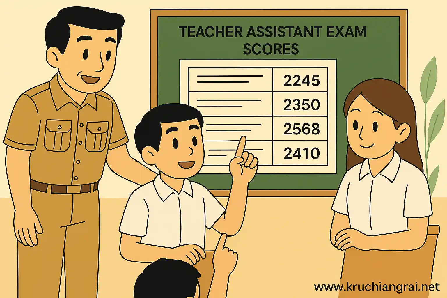 วิธีตรวจสอบผลคะแนนสอบครูผู้ช่วย2568