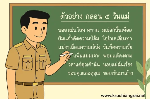 แจกตัวอย่าง กลอน 8 วันแม่ ปี 2568