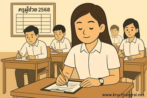แนวข้อสอบ “ครูผู้ช่วย ภาค ข” 50 ข้อ พร้อมเฉลย ปี 2568