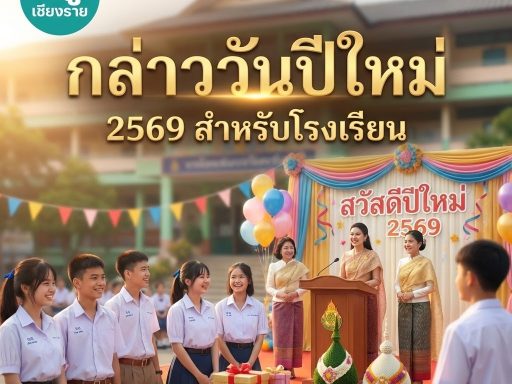 กล่าววันปีใหม่ 2569 สำหรับโรงเรียน