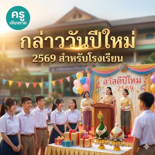 กล่าววันปีใหม่ 2569 สำหรับโรงเรียน