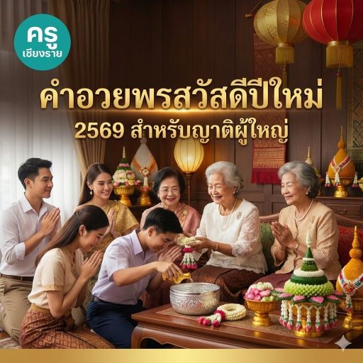 คำอวยพรสวัสดีปีใหม่ 2569 สำหรับญาติผู้ใหญ่