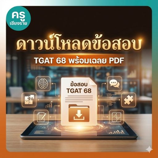 ดาวน์โหลดข้อสอบ TGAT 68 พร้อมเฉลย PDF