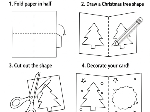 วิธีทำการ์ดวันคริสต์มาส