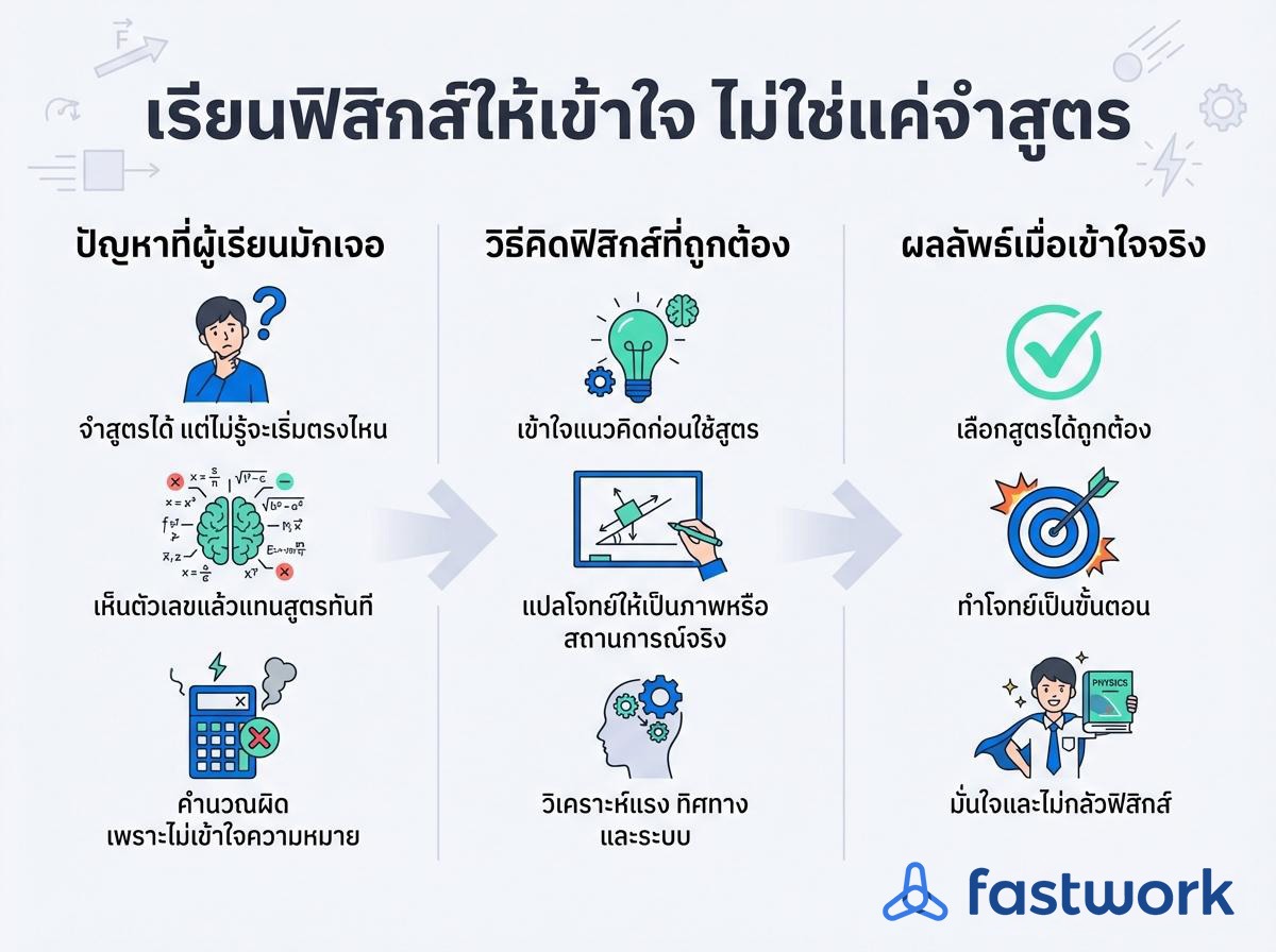 เรียนฟิสิกส์ให้เข้าใจแบบง่ายๆ หาติวเตอร์ได้ที่ Fastwork