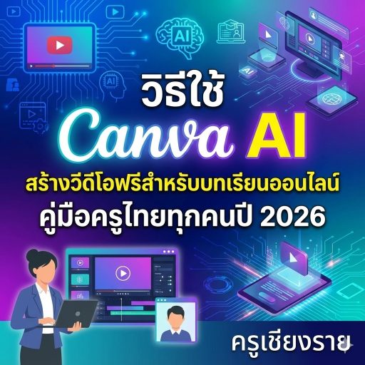 วิธีใช้ Canva AI สร้างวีดีโอฟรีสำหรับบทเรียนออนไลน์ คู่มือครูไทยทุกคนปี 2026