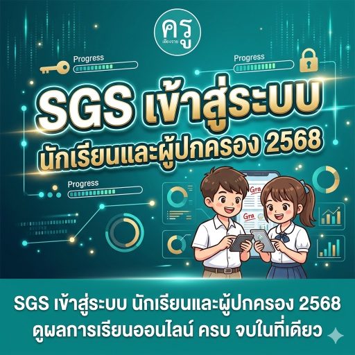 SGS เข้าสู่ระบบ นักเรียนและผู้ปกครอง 2568 ดูผลการเรียนออนไลน์ ครบ จบในที่เดียว