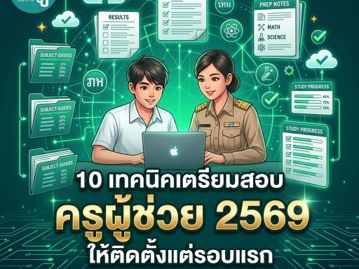 เตรียมตัวสอบสัมภาษณ์ครูผู้ช่วย ภาค ค 2569 ครบทุกองค์ประกอบ พิชิตคะแนนผ่านได้จริง