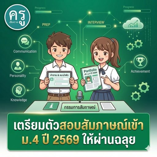 เตรียมตัวสอบสัมภาษณ์เข้า ม.4 ปี 2569 ให้ผ่านฉลุย