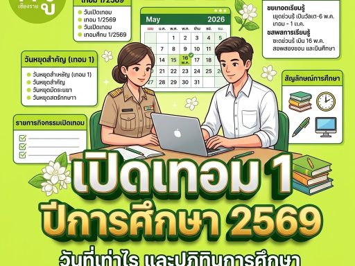 เปิดเทอม 1 ปีการศึกษา 2569 วันที่เท่าไร และปฏิทินการศึกษา