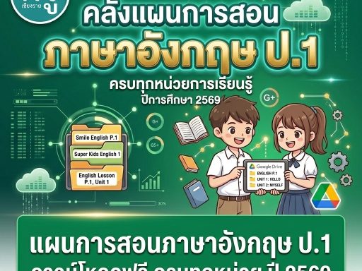 แผนการสอนภาษาอังกฤษ ป.1 ดาวน์โหลดฟรี ครบทุกหน่วย ปี 2569