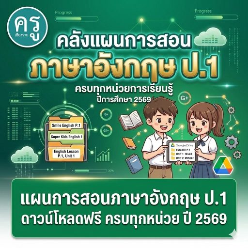 แผนการสอนภาษาอังกฤษ ป.1 ดาวน์โหลดฟรี ครบทุกหน่วย ปี 2569