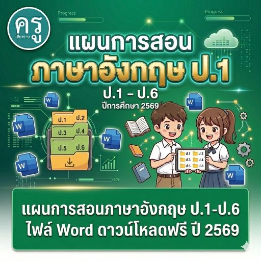 แผนการสอนภาษาอังกฤษ ป.1–ป.6 ไฟล์ Word ดาวน์โหลดฟรี ปี 2569