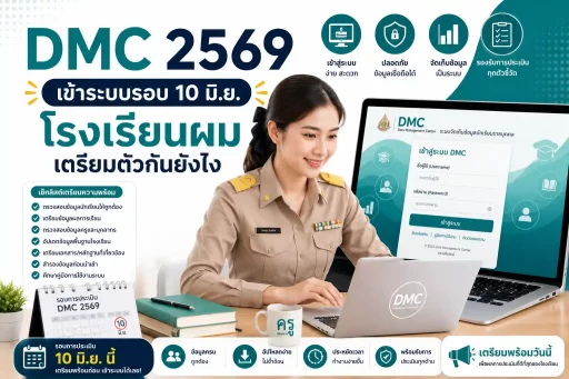 DMC 2569 เข้าระบบรอบ 10 มิ.ย. โรงเรียนผมเตรียมตัวกันยังไง