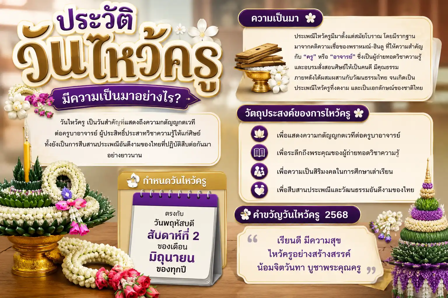 ประวัติวันไหว้ครู มีความเป็นมาอย่างไร?