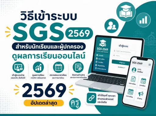 วิธีเข้าระบบ SGS 2569 สำหรับนักเรียนและผู้ปกครอง ดูผลการเรียนออนไลน์