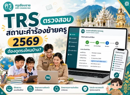 TRS ตรวจสอบสถานะคำร้องย้ายครู 2569 ต้องดูตรงไหนบ้าง