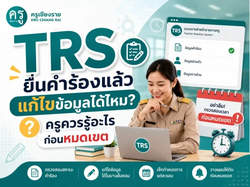 TRS ยื่นคำร้องแล้วแก้ไขข้อมูลได้ไหม ครูควรรู้อะไรก่อนหมดเขต