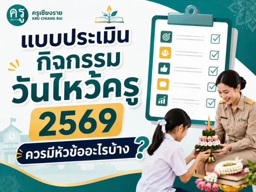 แบบประเมินกิจกรรมวันไหว้ครู 2569
