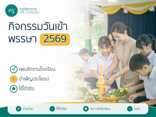 กิจกรรมวันเข้าพรรษา 2569 ในโรงเรียน