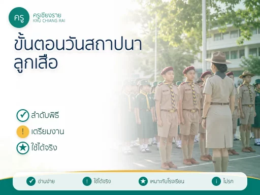 ขั้นตอนวันสถาปนาลูกเสือแห่งชาติ 2569