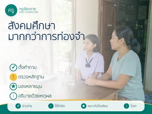 ออกแบบการเรียนรู้สังคมศึกษาจากคำถามและหลักฐาน