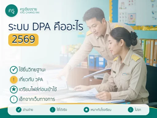 ระบบ DPA คืออะไร ใช้ยื่นวิทยฐานะครูอย่างไร