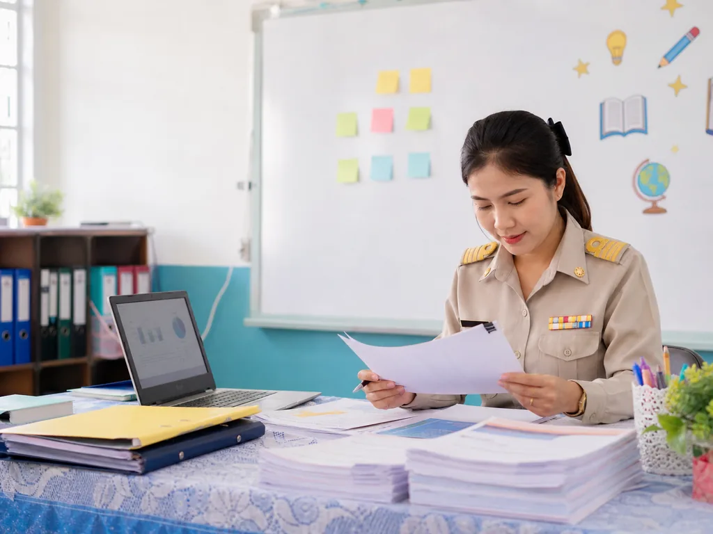 ครูเตรียมเอกสาร PA และหลักฐานผลลัพธ์ผู้เรียน