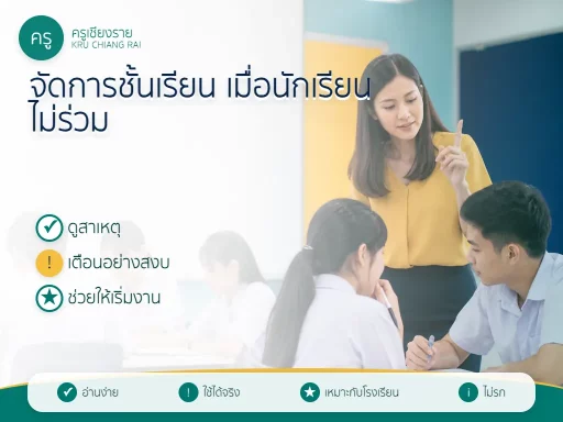 ขั้นตอนหยุด สังเกต ปรับ และติดตามพฤติกรรมในชั้นเรียน