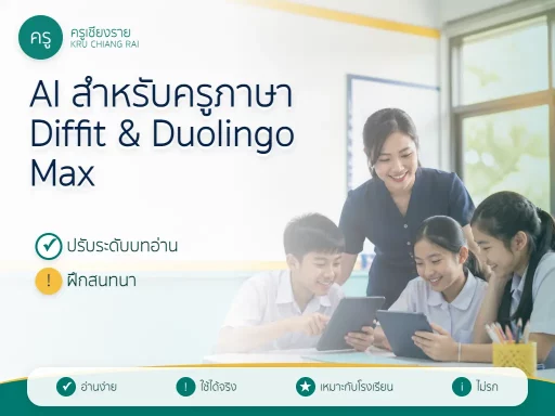 AI สำหรับครูภาษา ใช้ Diffit ปรับบทอ่าน และ Duolingo Max ฝึกสนทนาอย่างไร