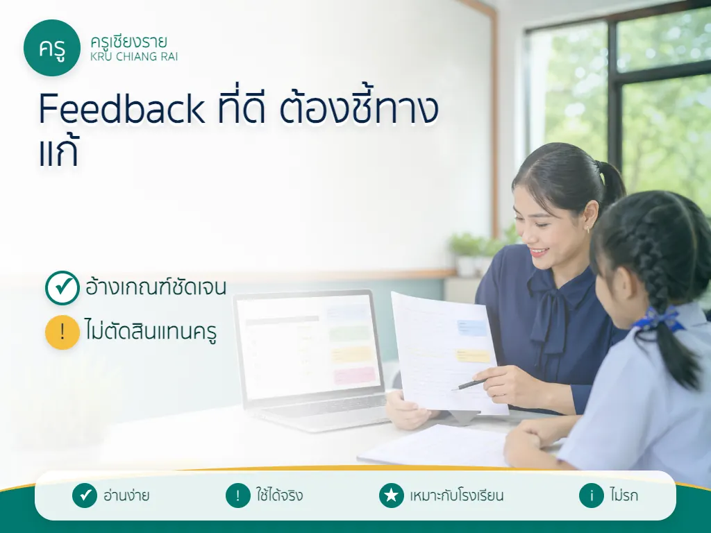 แนวทางใช้ Formative AI Brisk Teaching ในห้องเรียนอย่างเหมาะสม