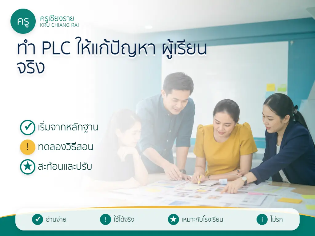 วงจร PLC ตั้งปัญหา ทดลอง สังเกต และปรับการสอน