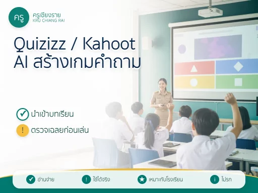 Quizizz AI กับ Kahoot AI ช่วยสร้างเกมข้อสอบอย่างไร ครูต้องตรวจอะไรบ้างก่อนเล่น