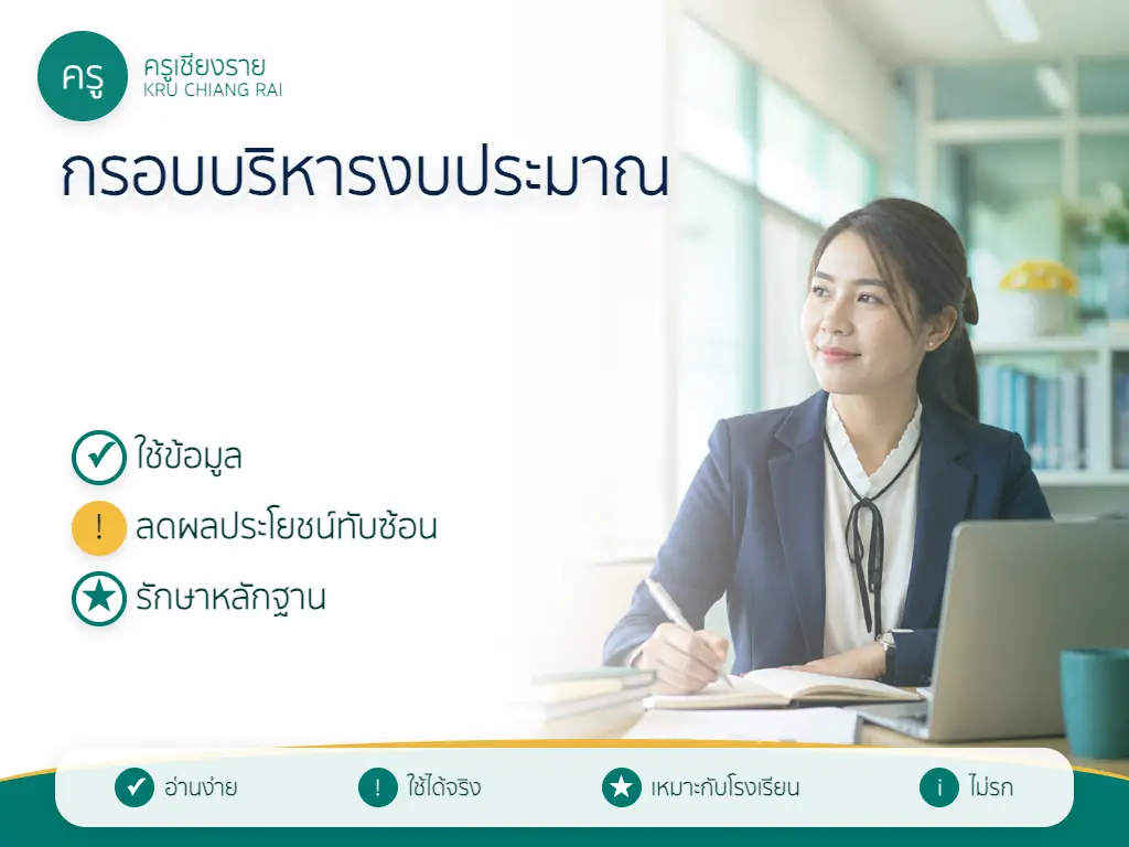 การบริหารงบประมาณโรงเรียนอย่างโปร่งใสและตรวจสอบได้