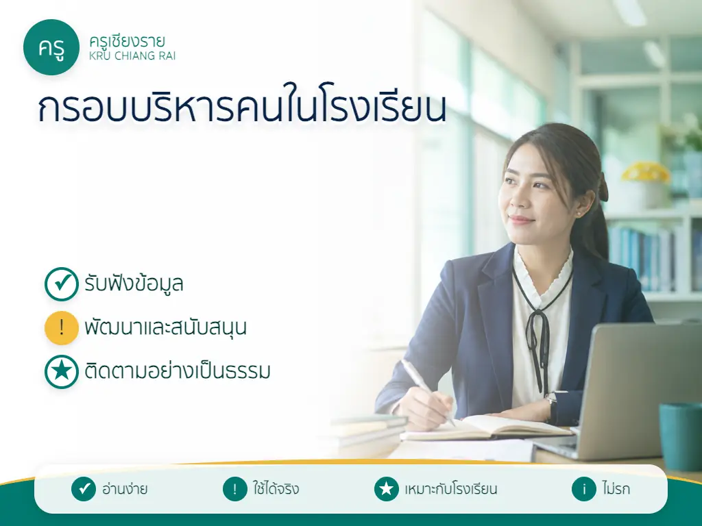 ผู้บริหารสถานศึกษาร่วมพัฒนาครูและแก้ปัญหาการทำงาน