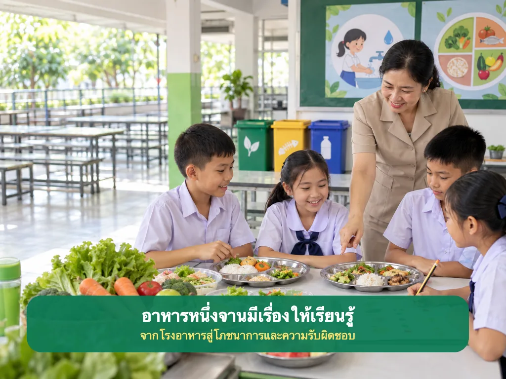 กิจกรรมวันอาหารโลกในโรงเรียนเกี่ยวกับอาหารปลอดภัยและการลดขยะอาหาร